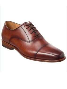 Curatore NWOT British Tan Cap Toe Leather Oxfords Brown